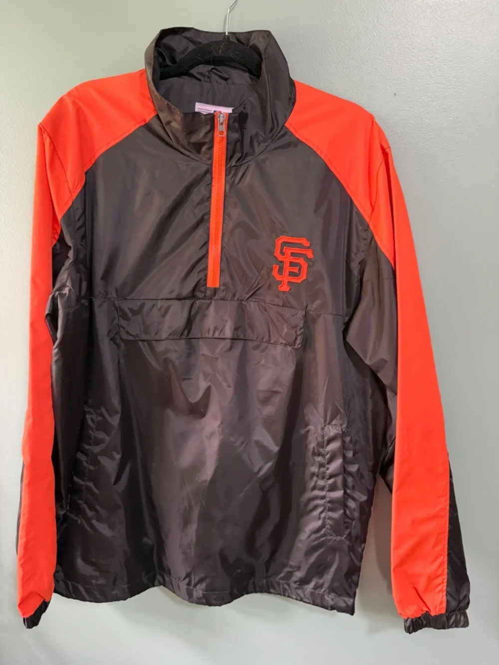 🧡 San Francisco Giants G-III Genuine Merchandise Jacket L Black Orange MLB
